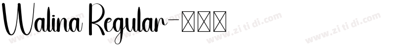Walina Regular字体转换